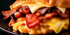 Bacon, Ham, Sausage, Egg & Cheese Croissant